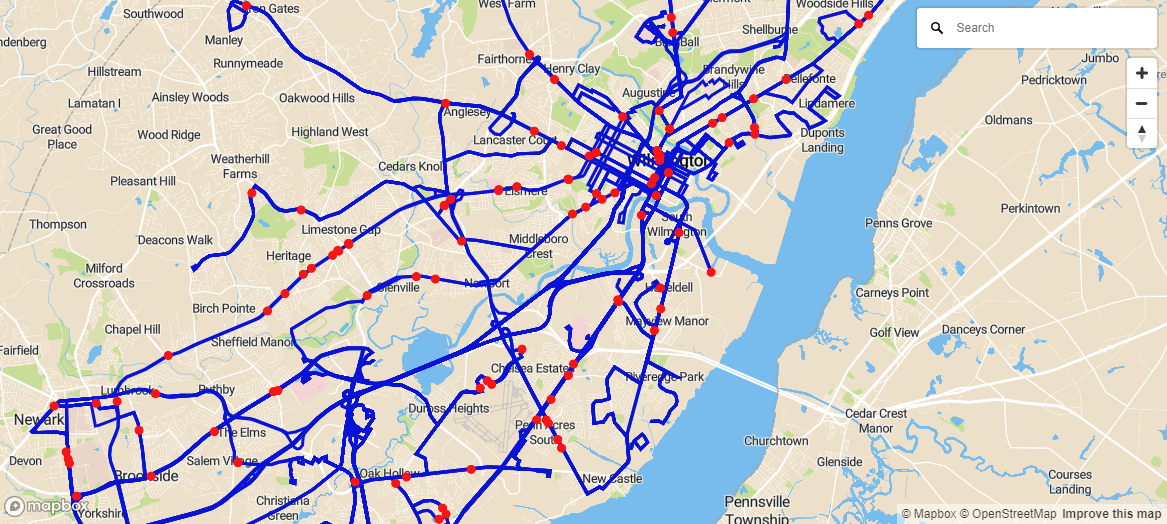 Delaware Temp Map