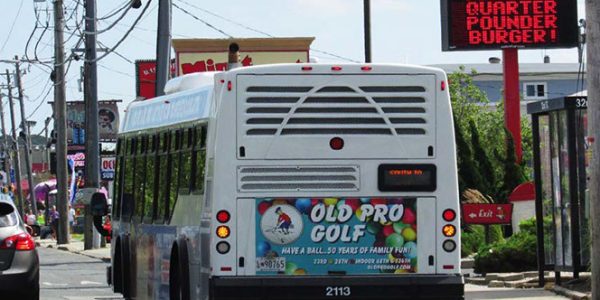 Golf Advertising Bus