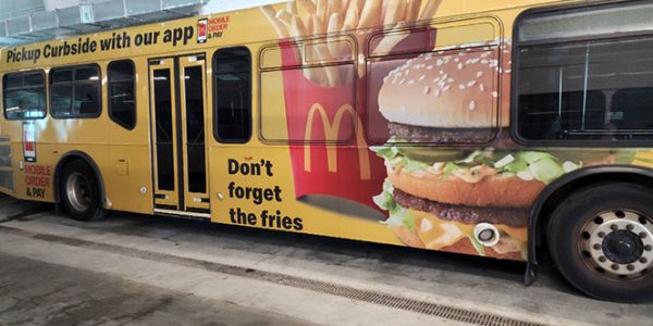 Mcdonald Advertising Bus