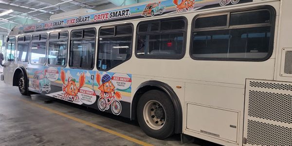 Crab Advertising Bus