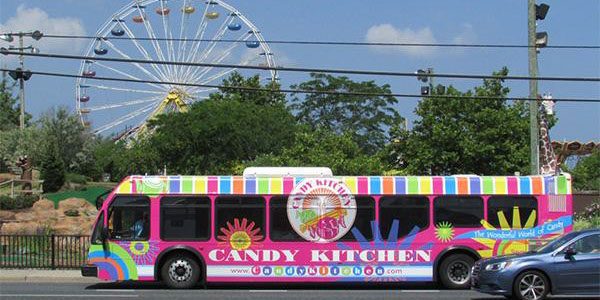 Candy Kitchen Advertising Bus