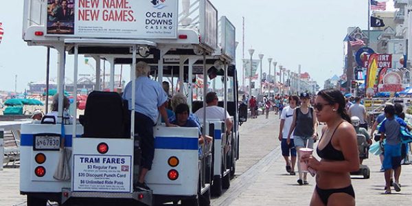 Women Beside the Tram Car